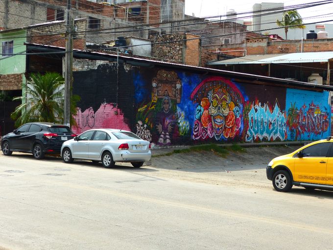 Der er mange flotte vægmalerier i Puerto Vallarta