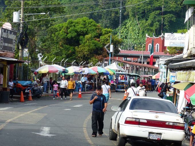 Grænseovergangen set fra Guatemala.